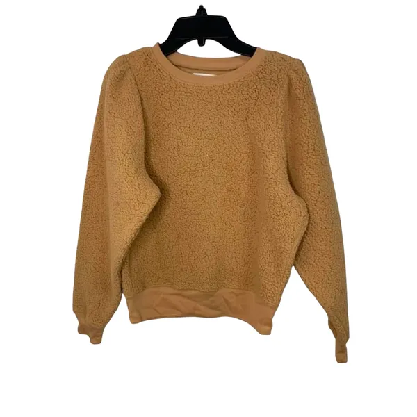 TREASURE & BOND Brushed Fleece Sweatshirt in Tan Doe‎ S NEW - Image 2