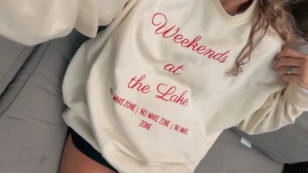 Weekends at the Lake Gildan Heavy Blend Sweatshirt - Image 3