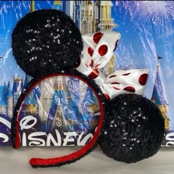 Disney parks Minnie Mouse polkadot Mickey ears - Image 2