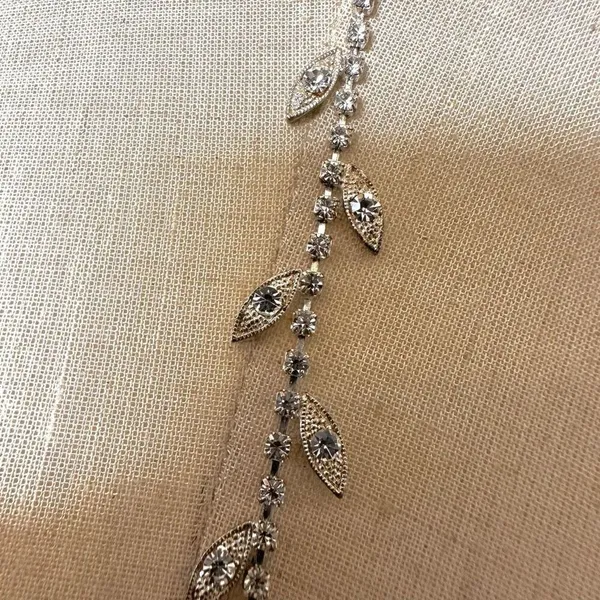 Rhinestone lariat vintage necklace - Image 5