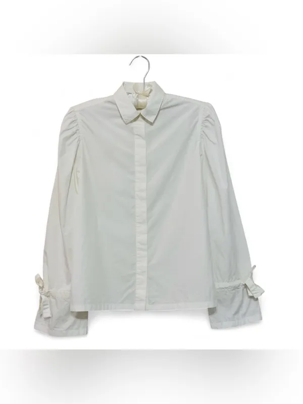 JW Anderson Uniqlo Women’s Cotton Long Tie Sleeved Collared Shirt Size XS - Image 2