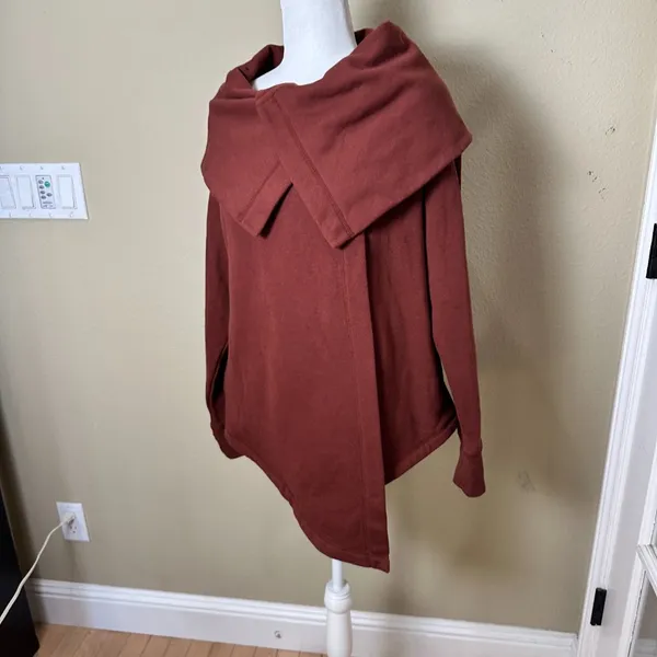 Nordstrom ZELLA New NWT Drape Neck Sweatshirt Topper Jacket Size Large - Image 4