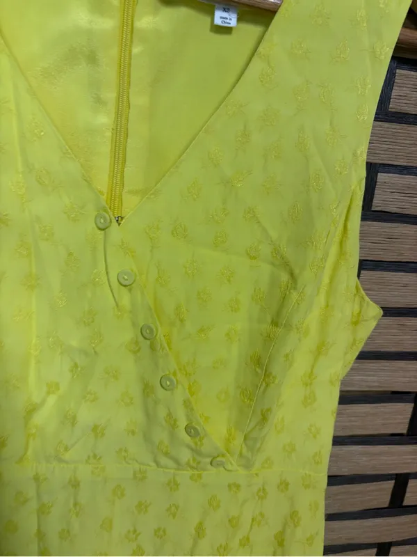 A Loves A Yellow Floral Dress Size XS - Image 5