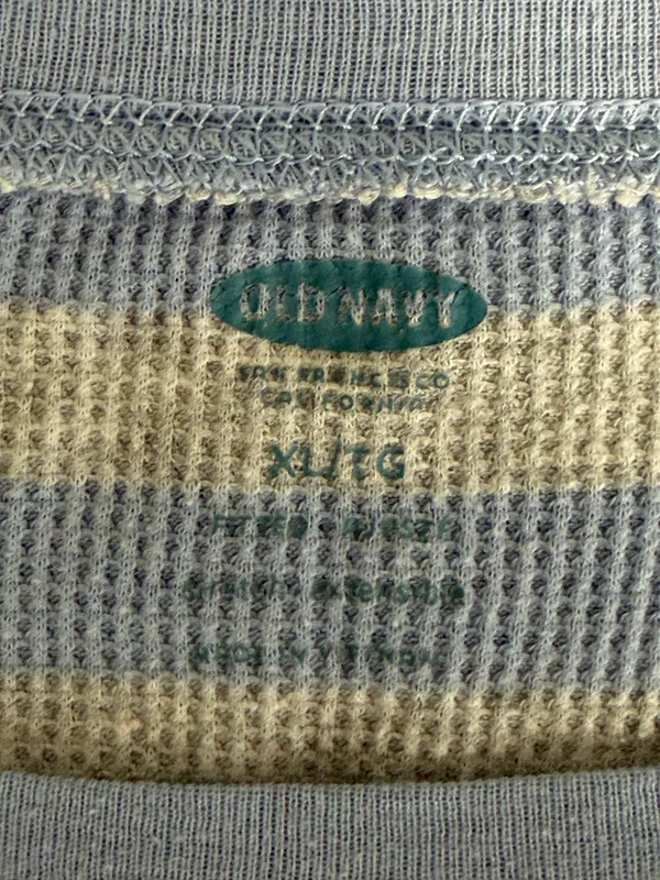 Old Navy Classic Y2K Waffle Knit Long Sleeve Top - Image 5