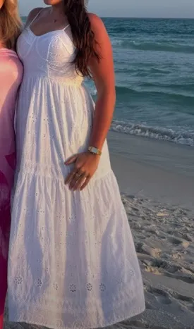 white maxi dress Size M - Image 2