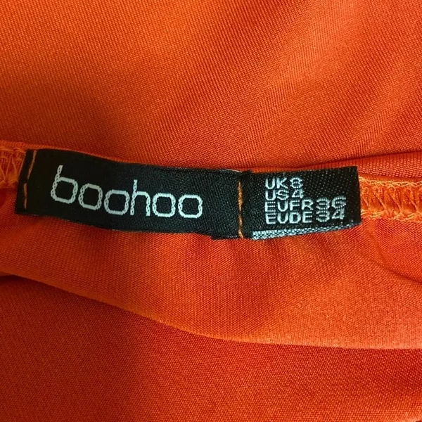 Boohoo Red Cut-Out V-Neck Spaghetti Strap Bodycon Maxi Party Cocktail Dress Sz 4 - Image 6