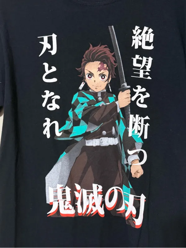 Hot Topic Demon Slayer: Kimetsu No Yaiba Tanjiro Kamado boyfriend fit girls t-shirt - Image 3