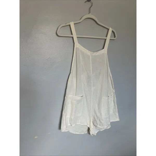 women’s cotton Overalls Romper medium - Image 2