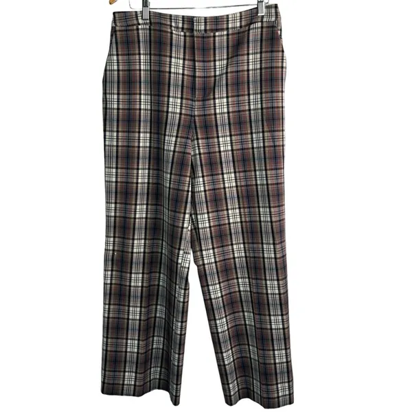 Cara Santana x Apt 9 Plaid Pant High Rise Wide Pants 14 - Image 3