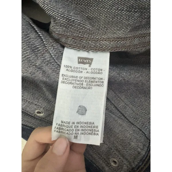 Vintage Y2K Levi’s Jeans Rivet Grommet Denim Best Dark Wash Size M Runs Small - Image 6