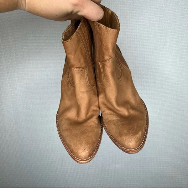 Dolce Vita | Stacked‎ Heel Bootie Tan Heeled Boots Size 8 - Image 2