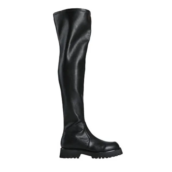 New! Jeffrey‎ Campbell Besos Thigh High Lug Sole Boots Black Sz 9.5 - Image 3
