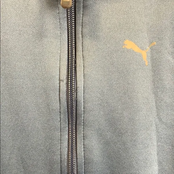 Puma gray zip up track jacket - Image 2