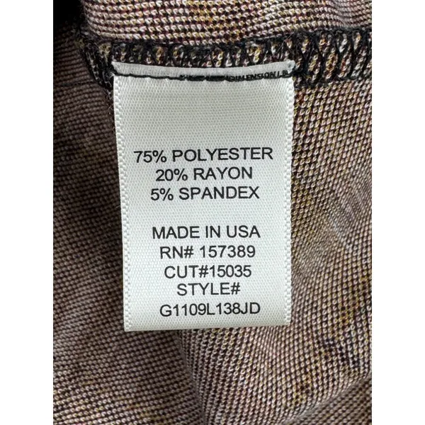 Altar'd State Plaid Mini Skirt Women's Size Large‎ Black Mustard Maroon USA - Image 6