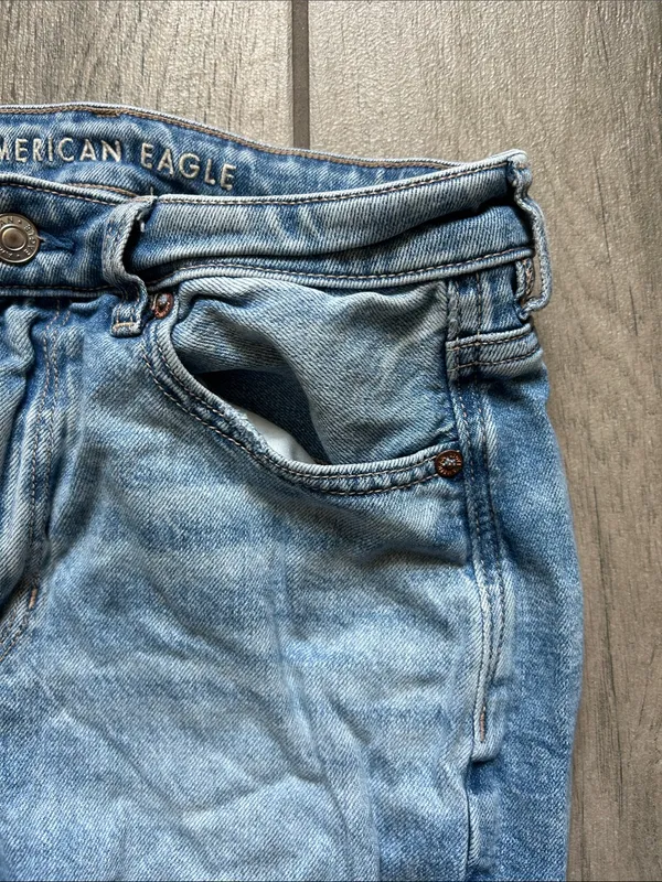 American Eagle Outfitters Light Blue Straight Jeans - Image 3