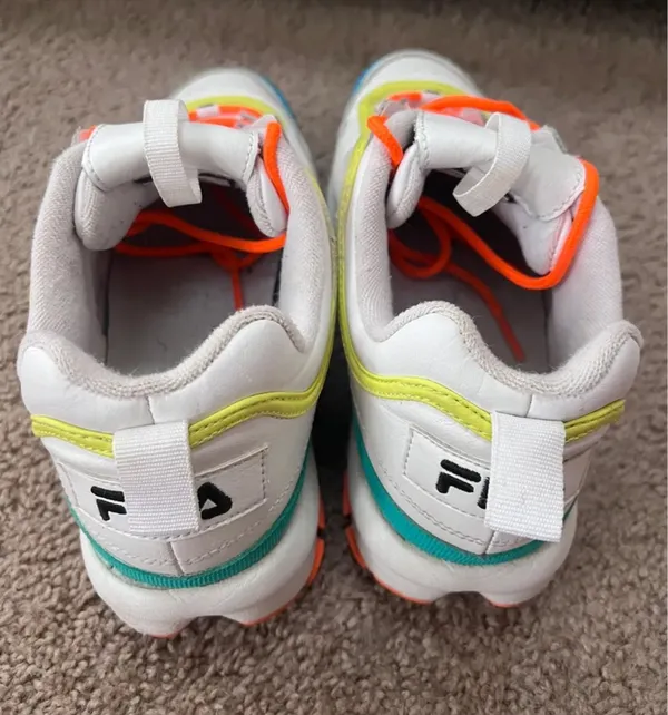 FILA Disruptor II Neon Chunky Sneakers - Image 9