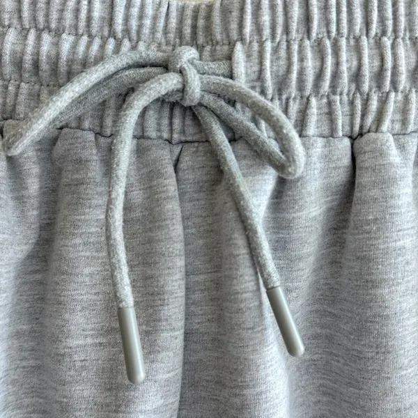 Amazon Grey High Waisted Sweat Shorts, Activewear Shorts, Size Medium - Image 11