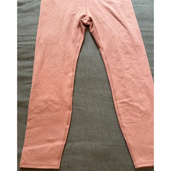 Vuori Performance Leggings Womens XL Terracotta Pink High Rise 7/8 Zip Pocket - Image 16
