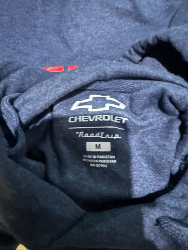 Chevy Hoodie Blue Size M - Image 2