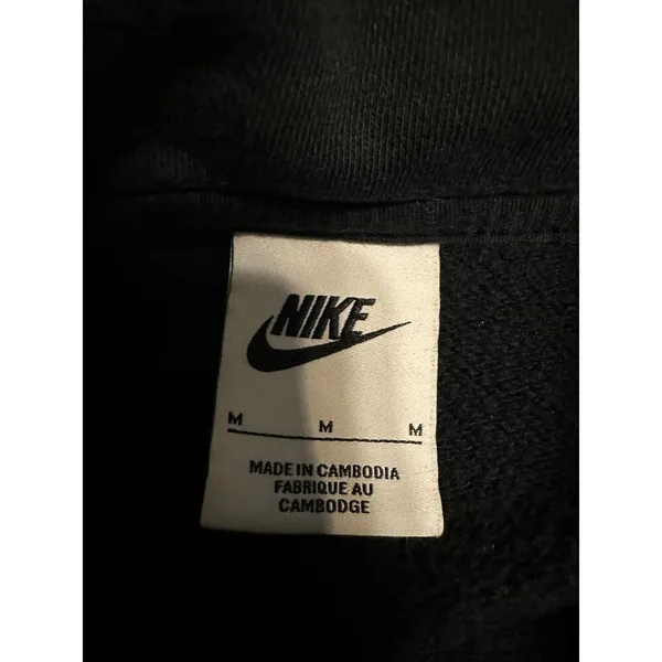 Nike Quarter Zip Sweatshirt Women's Size Medium Black Athleisure Active Cropped - Image 4