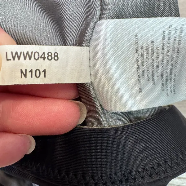 Lole‎ Reversible Bikini Top Black Grey Scoop V-Neck LWW0488 Size Small - Image 3