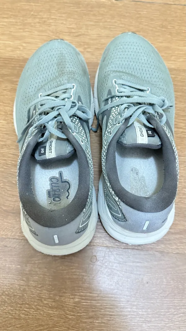 Brooks Ghost 14 Mens Running Walking Shoes Gray Athletics Sneakers Size 10 - Image 5