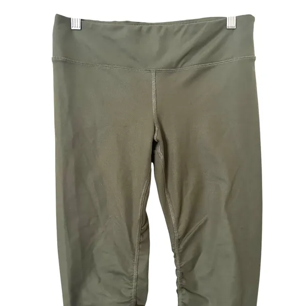 ALO YOGA Idol‎ Ruched Legging Green Medium - Image 5