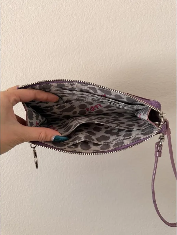 Vintage Purple Coach Poppy Wallet Wristlet - Image 3