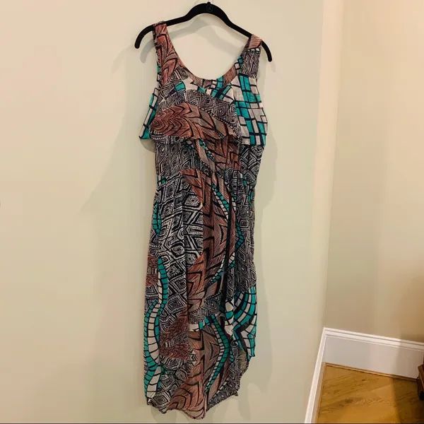 Abstract Hi Low Dress - Image 3
