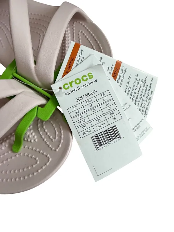 CROCS Kadee Pink Slides Sandals Sz 7 NEW NWT - Image 3