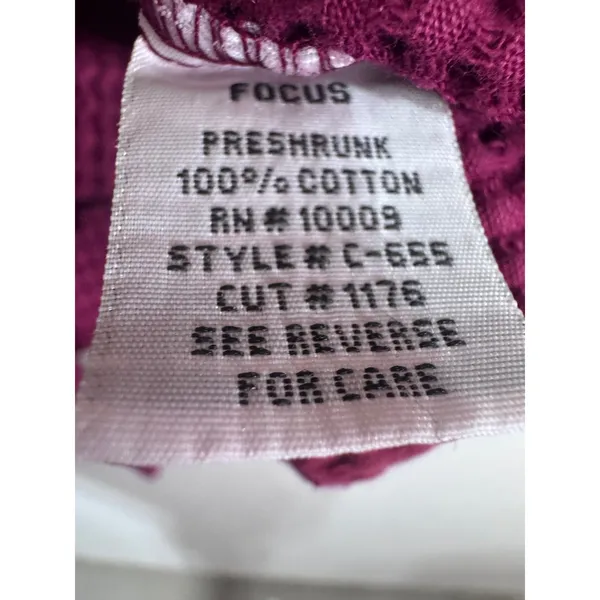 Focus Small Pink Waffle Knit Vest 100%Cotton Cottagecore Boho Patchwork Women's‎ Purple - Image 5