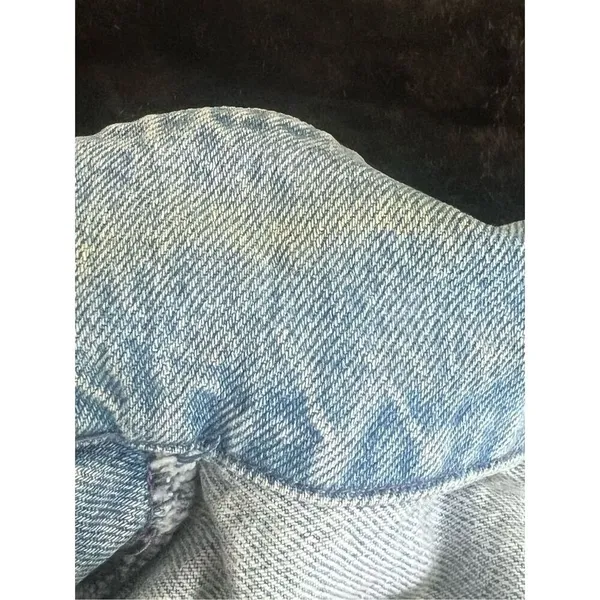 Vintage sun belt denim jean barn coat jacket western chore L - Image 5