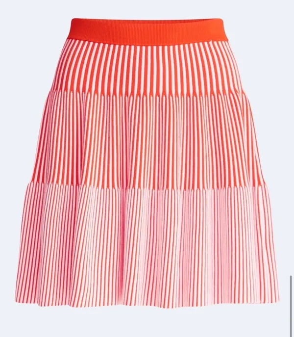 Free Assembly Ribbed stitch tiered mini skirt - Image 5