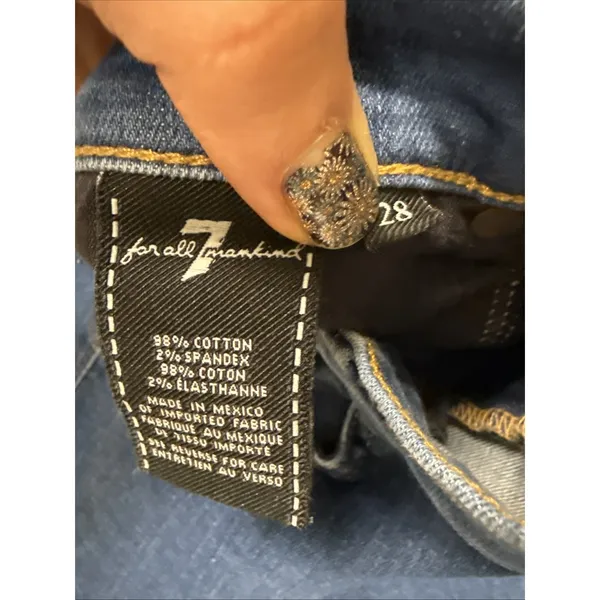 Seven7 Seven For‎ All Women's Blue High Rise Bootcut Flare Denim Jeans Pants Sz 28 - Image 3