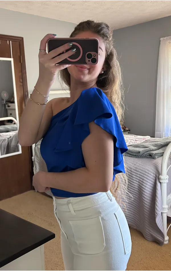 The Pants Store Summer /Spring Blue Top - Image 5