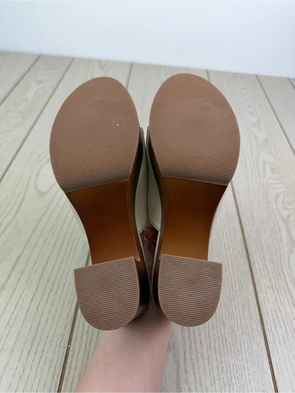 Madden Girl Women's Hill Platform Heeled Sandal 7.5 Almond PU - Image 7
