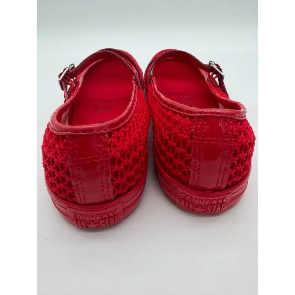 Converse Chuck Taylor All Star Dainty Mary Jane Knit Loafer Retro Ruby Red 8 - Image 7