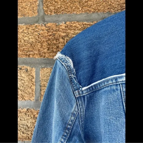 Madewell oversize jean jacket small - Image 9