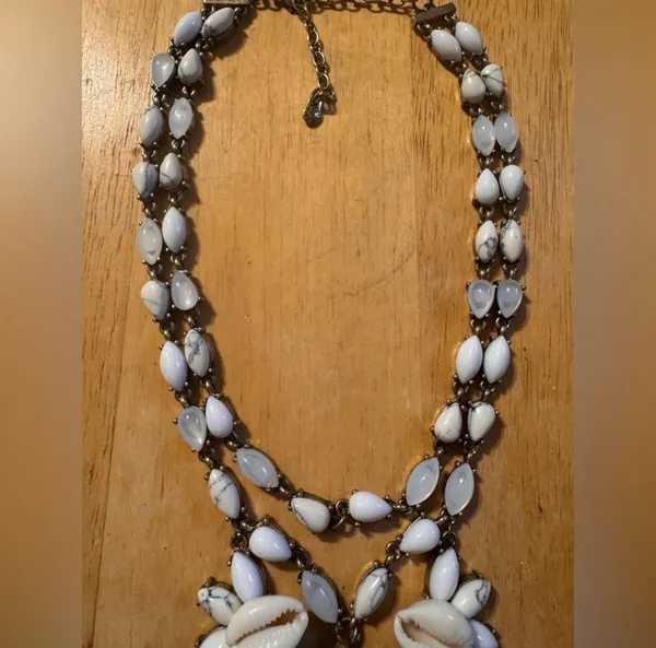 Baublebar Multi strand Statement Shell Necklace - Image 3