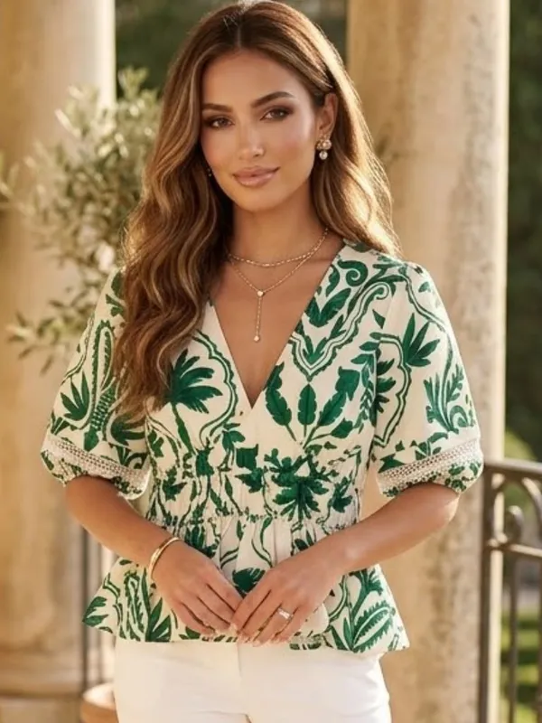Band of The Free Floral Smocked Top - Image 2