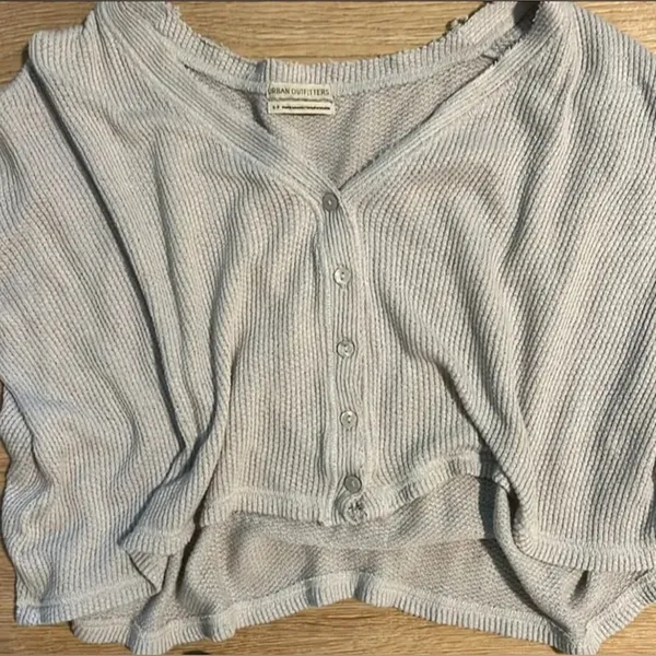 Urban Outfitters Lightweight Grey Cardigan | Button Up Sweater | Size Small - Image 2