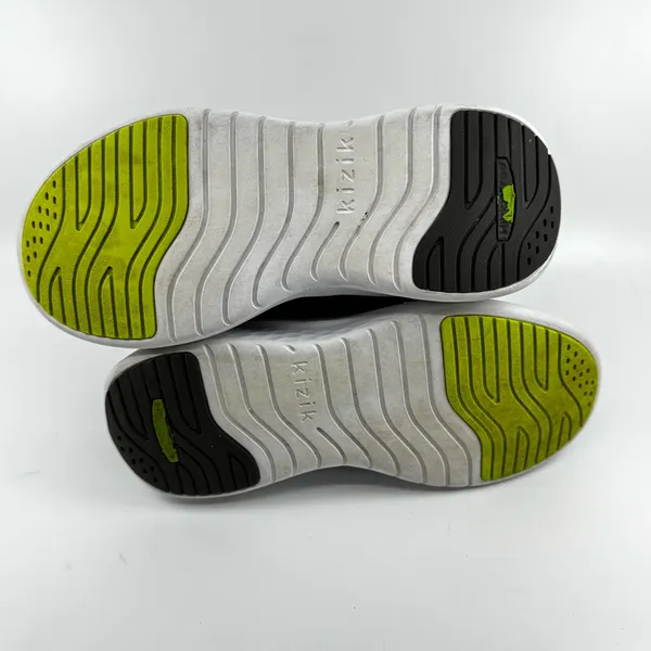 Kizik Athens hands-free sneakers in black with neon green mens 5.5 women’s 7 - Image 6