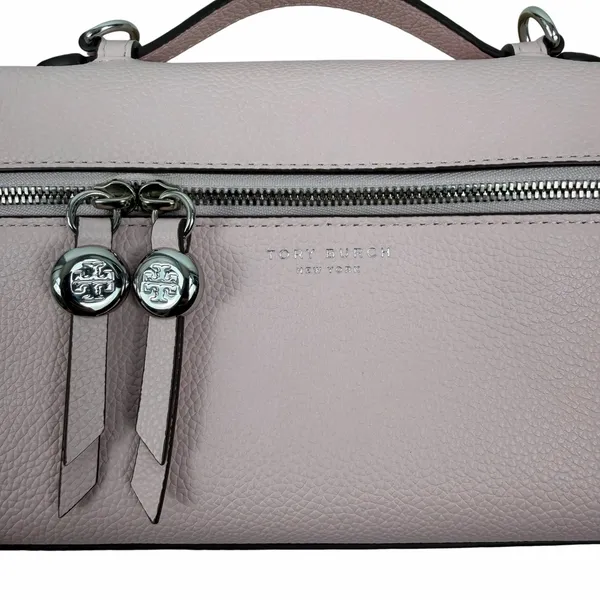 Tory Burch Slim Romy Top Handle Bag Leather Crossbody Bag Rose Pink - Image 12