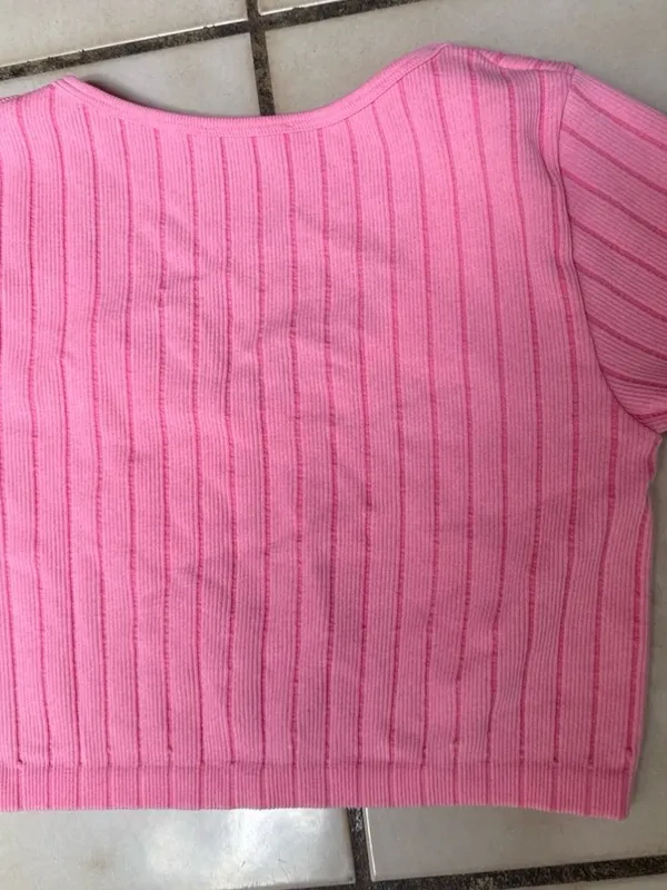 Brand New Zara SEAMLESS TOP Pink Size Large - Image 11