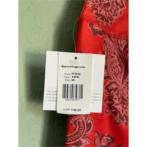 New Beyond Yoga Papai Chai Paprika Paisley Softmark High Waisted Legging Size XS - Image 4