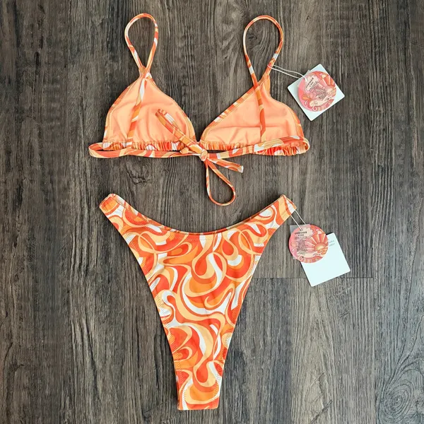 NEW Kulani Kinis x Hannah Meloche Lost at Sunset Bikini Set Size Small - Image 6