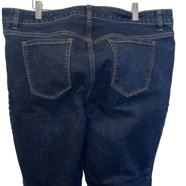 Old‎ Navy Womens Mid Rise Zip Fly Bootcut Denim Jeans Dark Wash Size 20 - Image 4