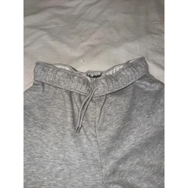 Luxfleece Gray Wide Leg Sweat Pants Sz L - Image 2