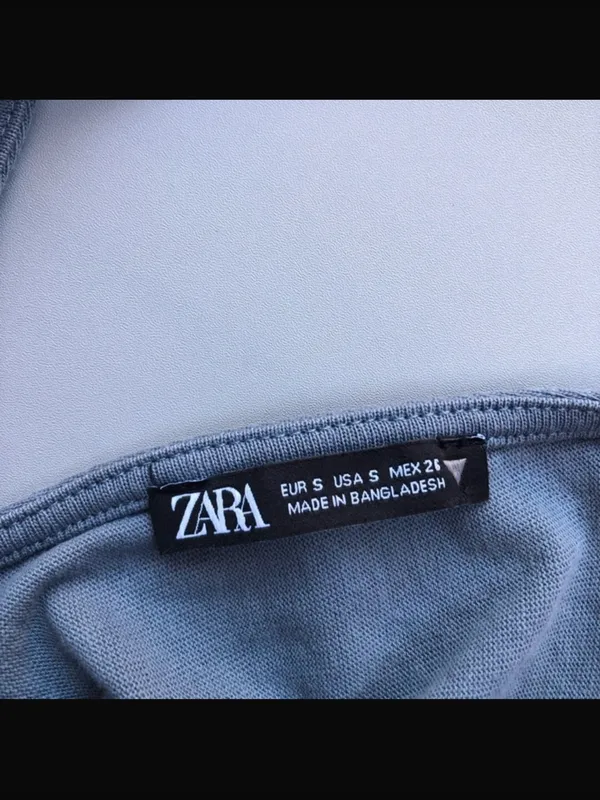 Zara Light Blue Spaghetti-Strap Casual Jumpsuit - Image 4