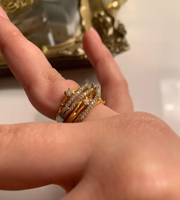 💥$2💥 Crystal Ring Gold - Image 7